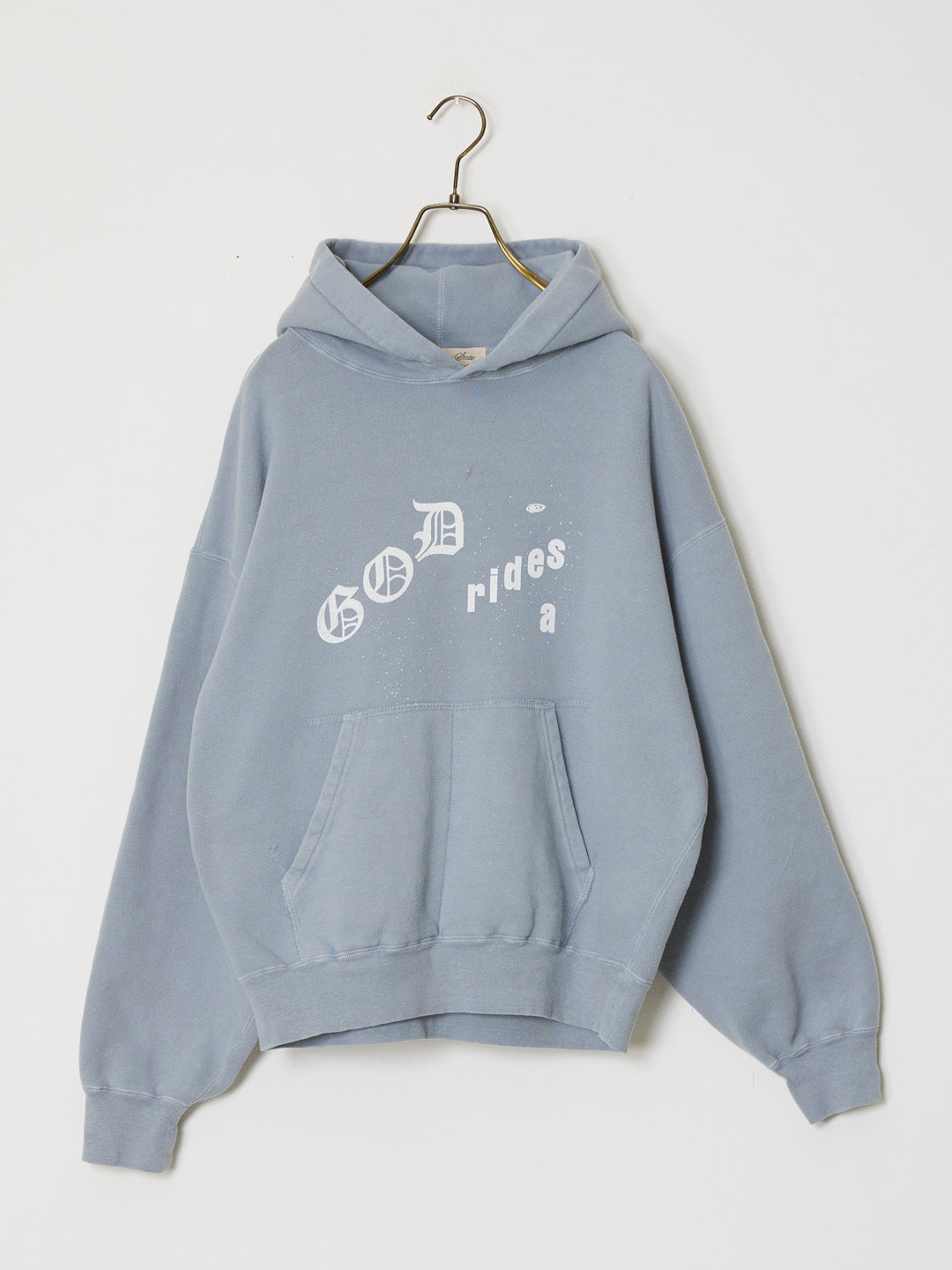 SP processed brushed-lined hoodie (GOD rides a)