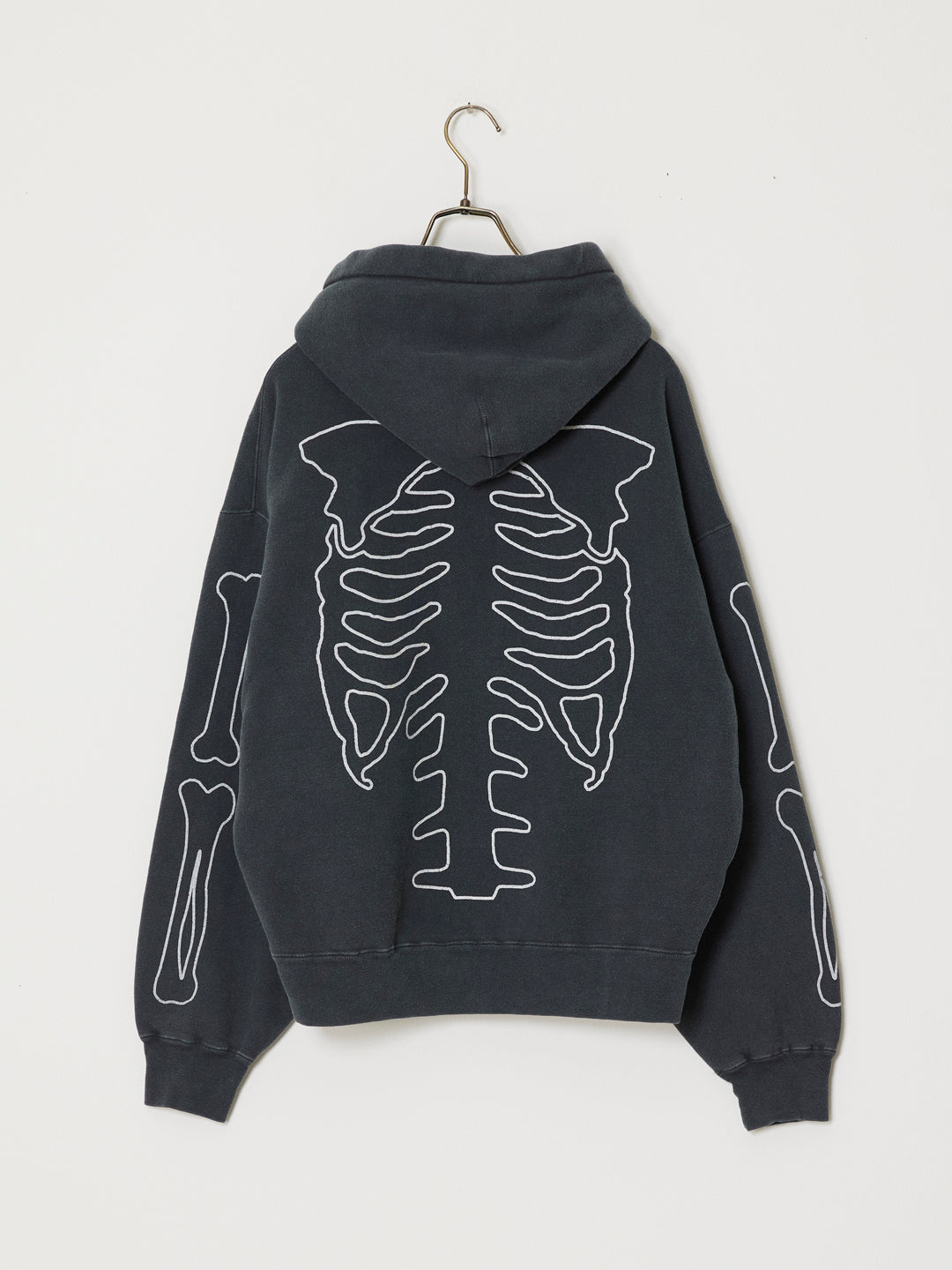 SP processed brushed-lined hoodie (BONE)