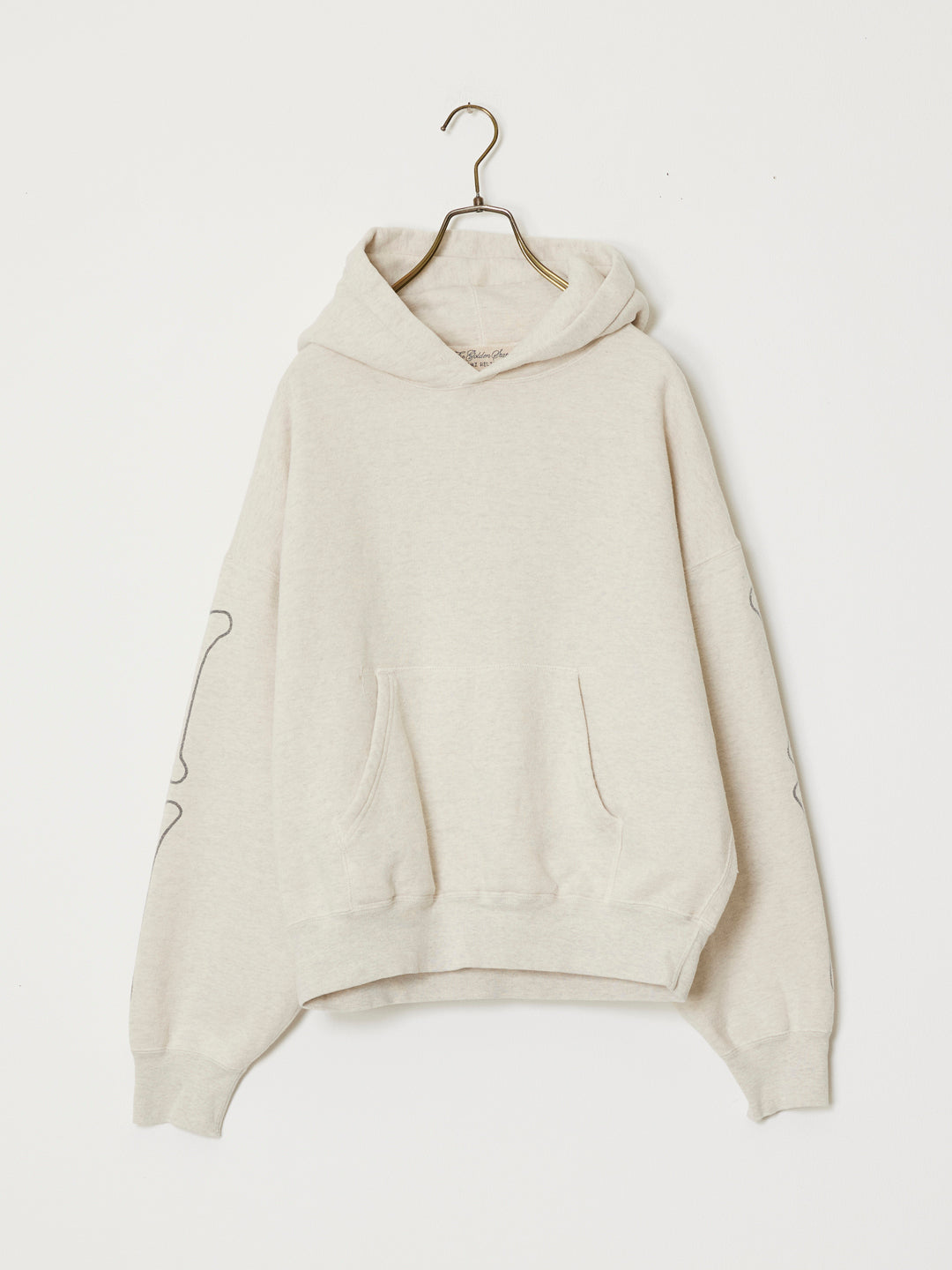 SP processed brushed-lined hoodie (BONE)