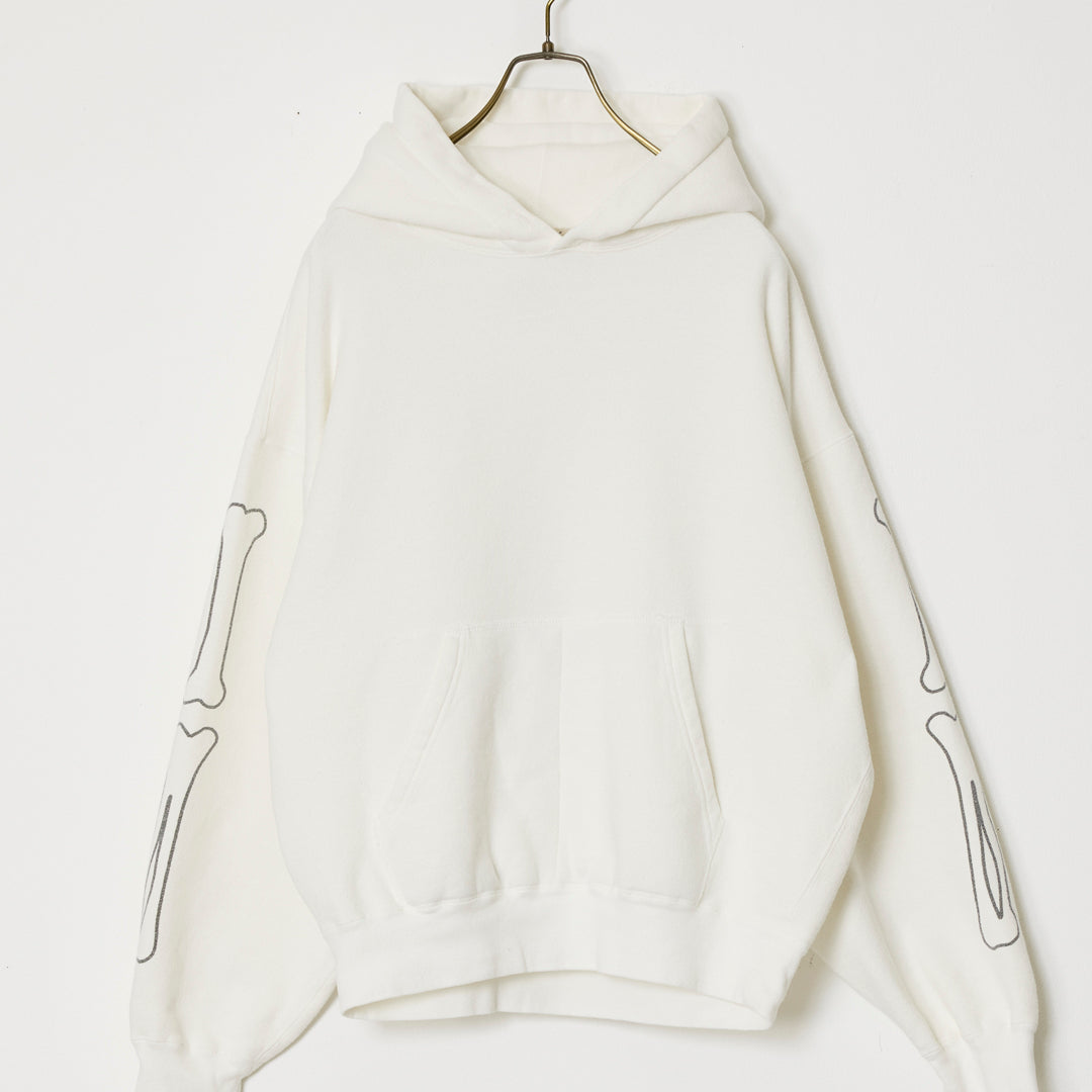 SP processed brushed-lined hoodie (BONE)