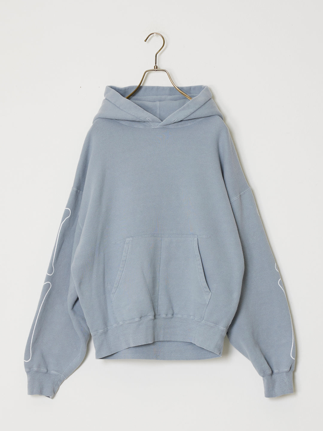 SP processed brushed-lined hoodie (BONE)