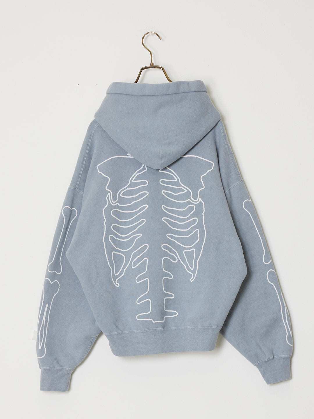 SP processed brushed-lined hoodie (BONE)