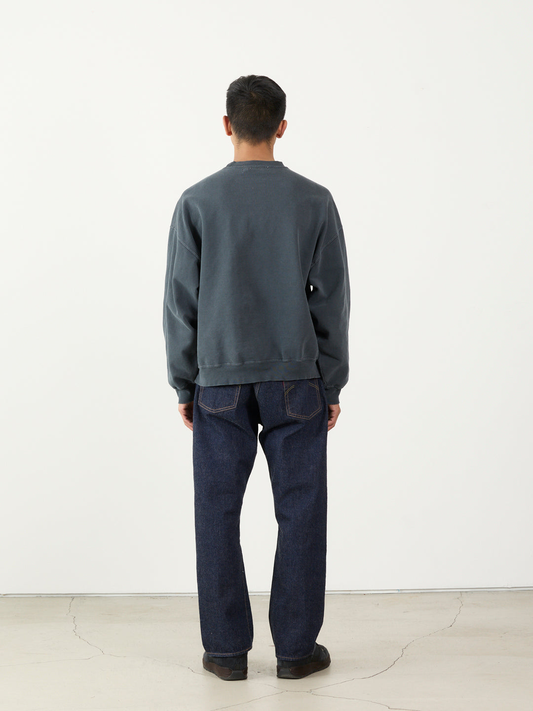 Double SP processed fleece crew (MEGANE)