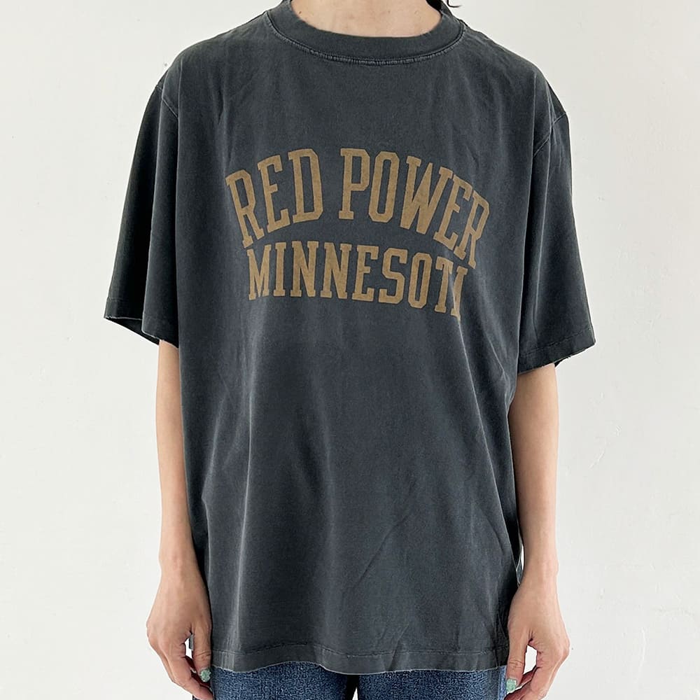レミ レリーフ【REMI RELIEF】 SP加工 New fit T (RED POWER) Tシャツ 半袖 トップス スペシャル加工 ダメージ ヴィンテージ 日本製 REMI RELIEF レミ レリーフ【REMI RELIEF】 SP加工 New fit T