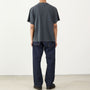 REMIRELIEF レミレリーフのSP加工 New fit TEE (無地)BLACK・着用画像背面