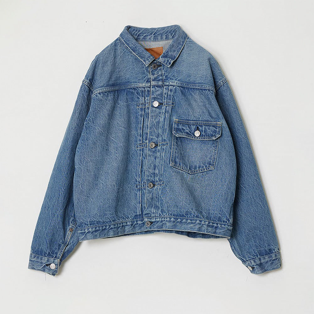 12oz SELVEDGE DENIM 1st JKT(USEDBLUE)