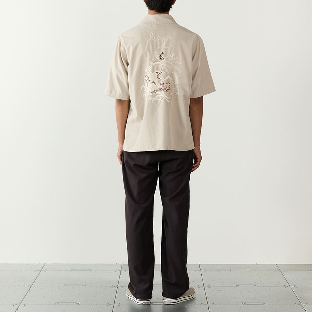 レーヨンフィブリルツイルS/Sシャツ(刺繍：⿓‧虎)