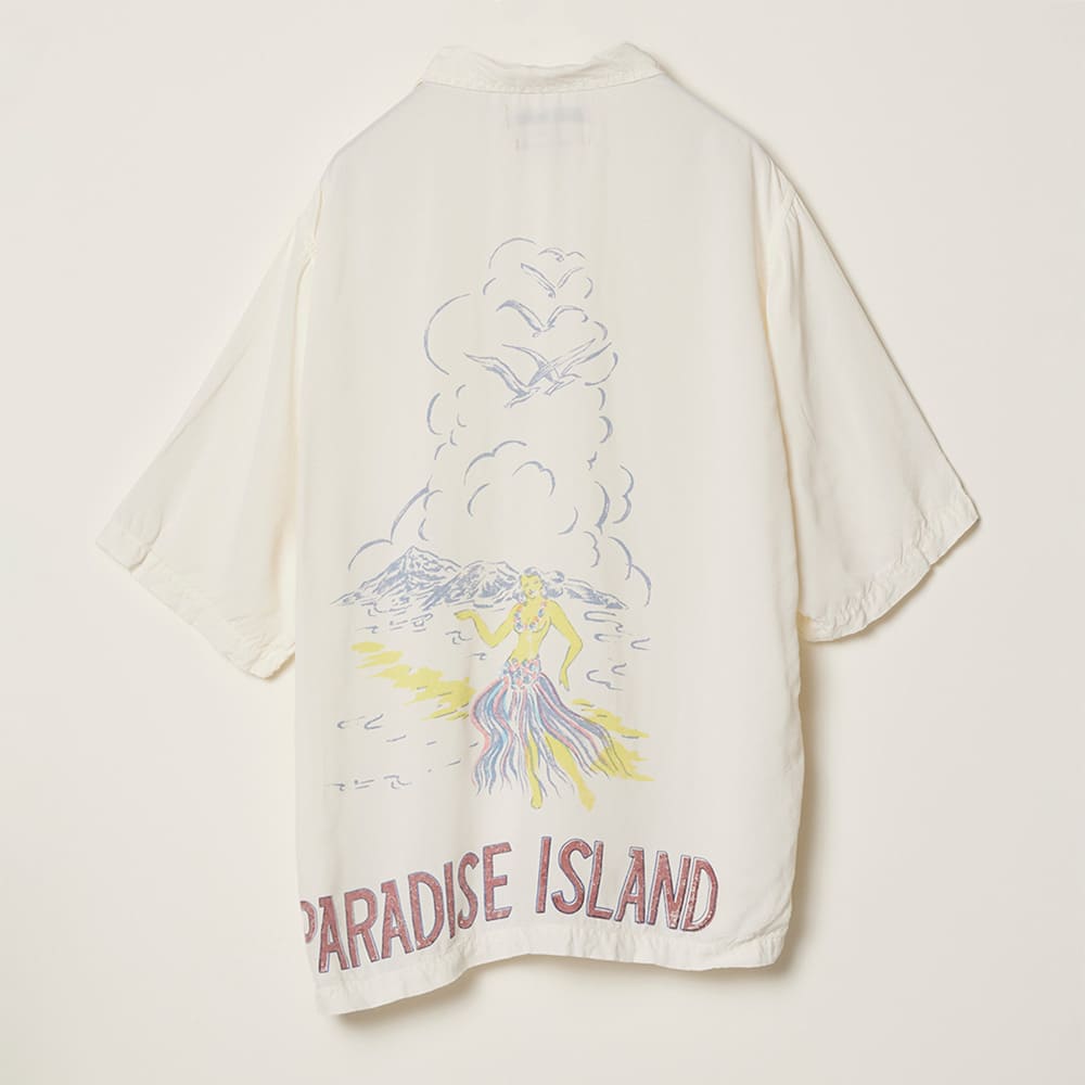 レーヨンアロハシャツ(PARADISE ISLAND)