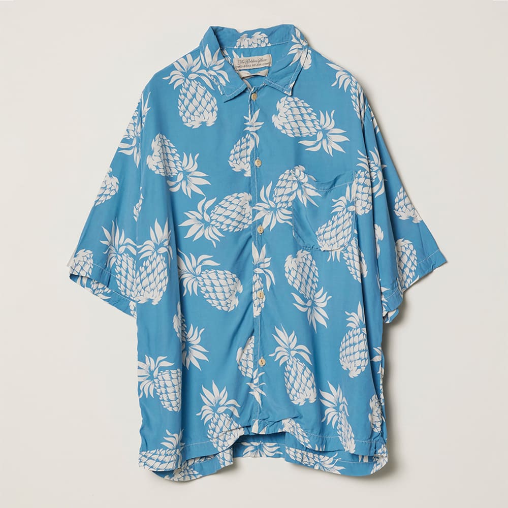 パイナップル柄アロハシャツ