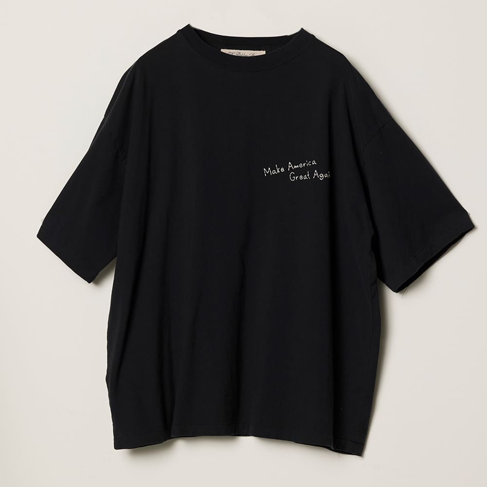 SP加⼯25/天竺T(刺繍：Make America Great Again！)