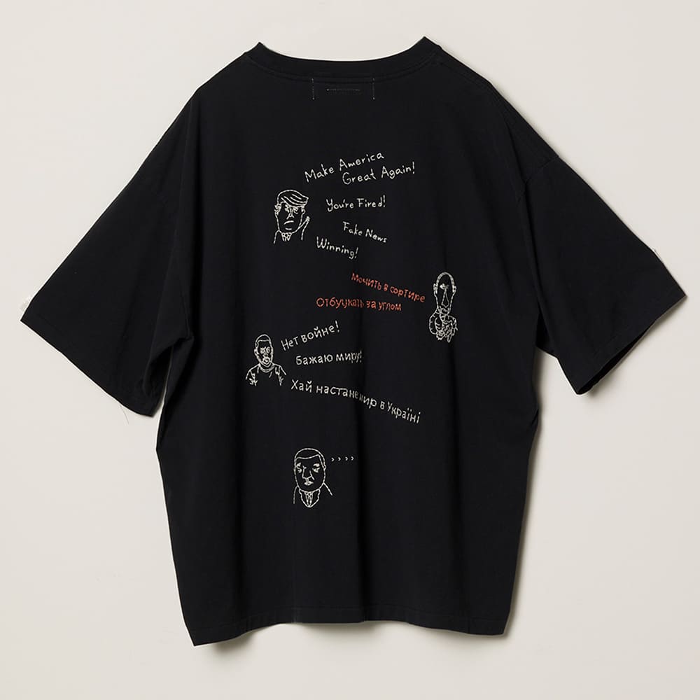 SP加⼯25/天竺T(刺繍：Make America Great Again！)