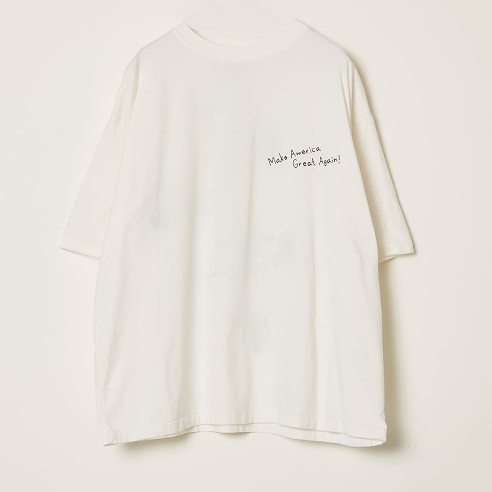 SP加⼯25/天竺T(刺繍：Make America Great Again！)