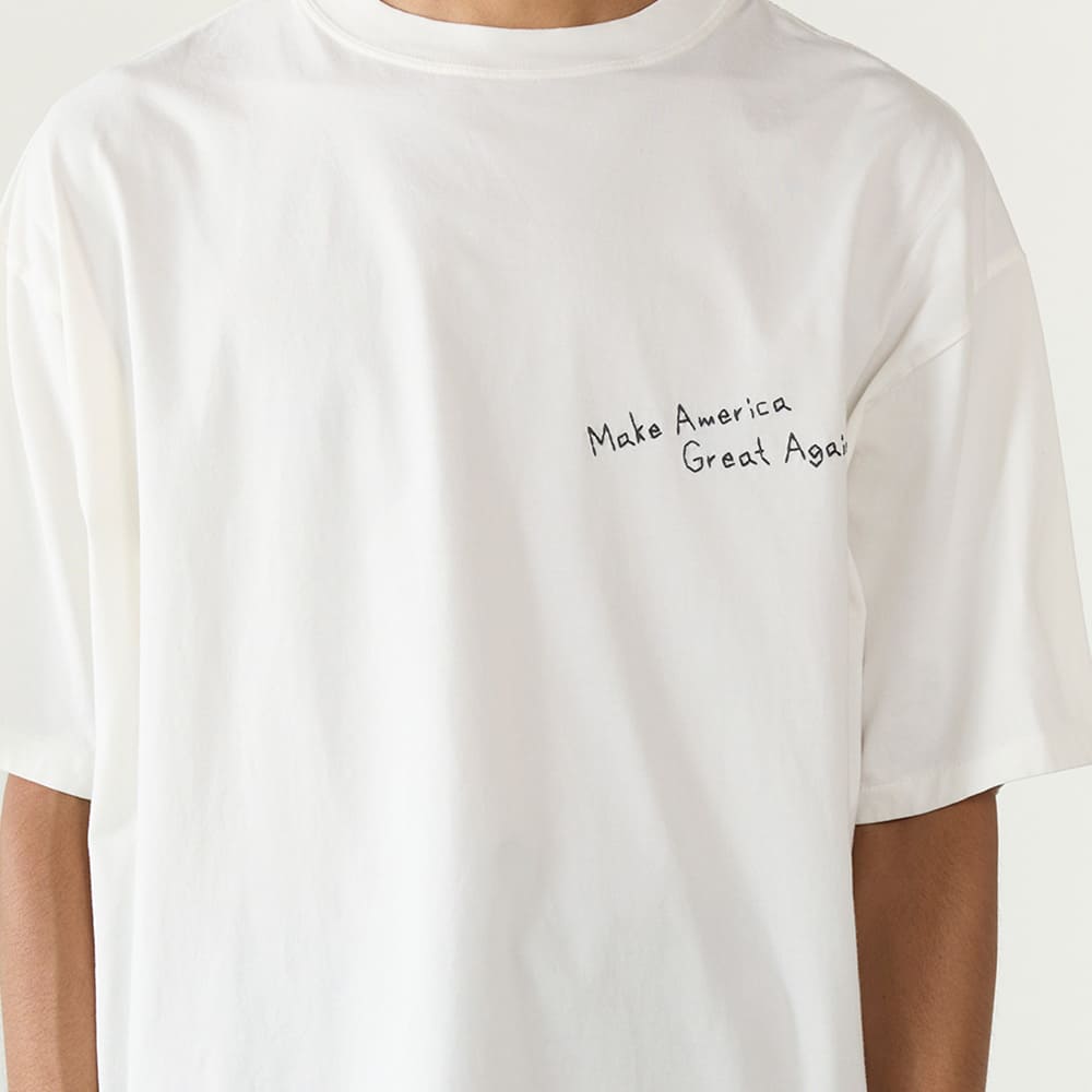 SP加⼯25/天竺T(刺繍：Make America Great Again！)