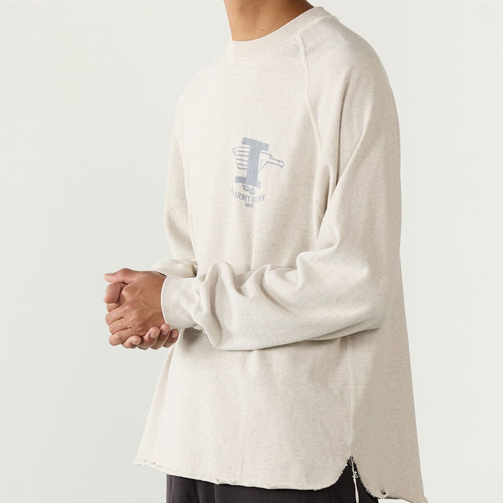 SP加⼯8/天竺ラグランロンT(U.S.ARMY)