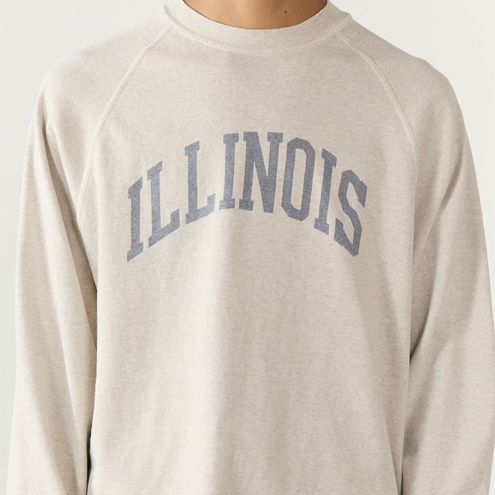 SP加⼯8/天竺ラグランロンT(ILLINOIS)