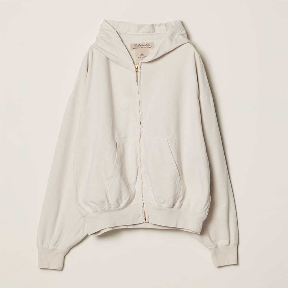 SP processed Supima fleece lining zip hoodie