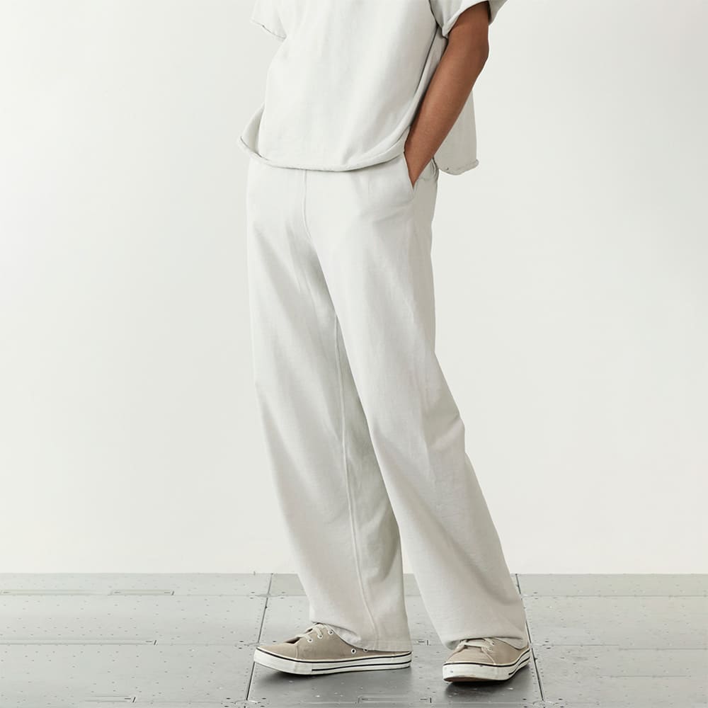 SP加⼯スーピマ裏⽑イージーパンツ