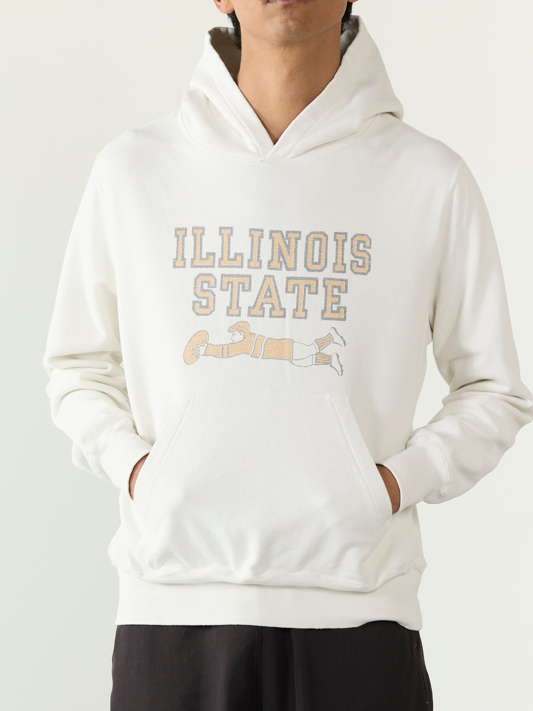 SP processed fleece lining hoodie (ILLINOIS STATE)