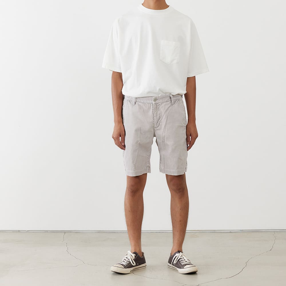 Sulfurized corduroy shorts