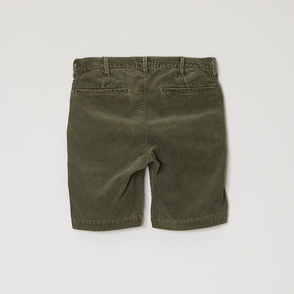 Sulfurized corduroy shorts