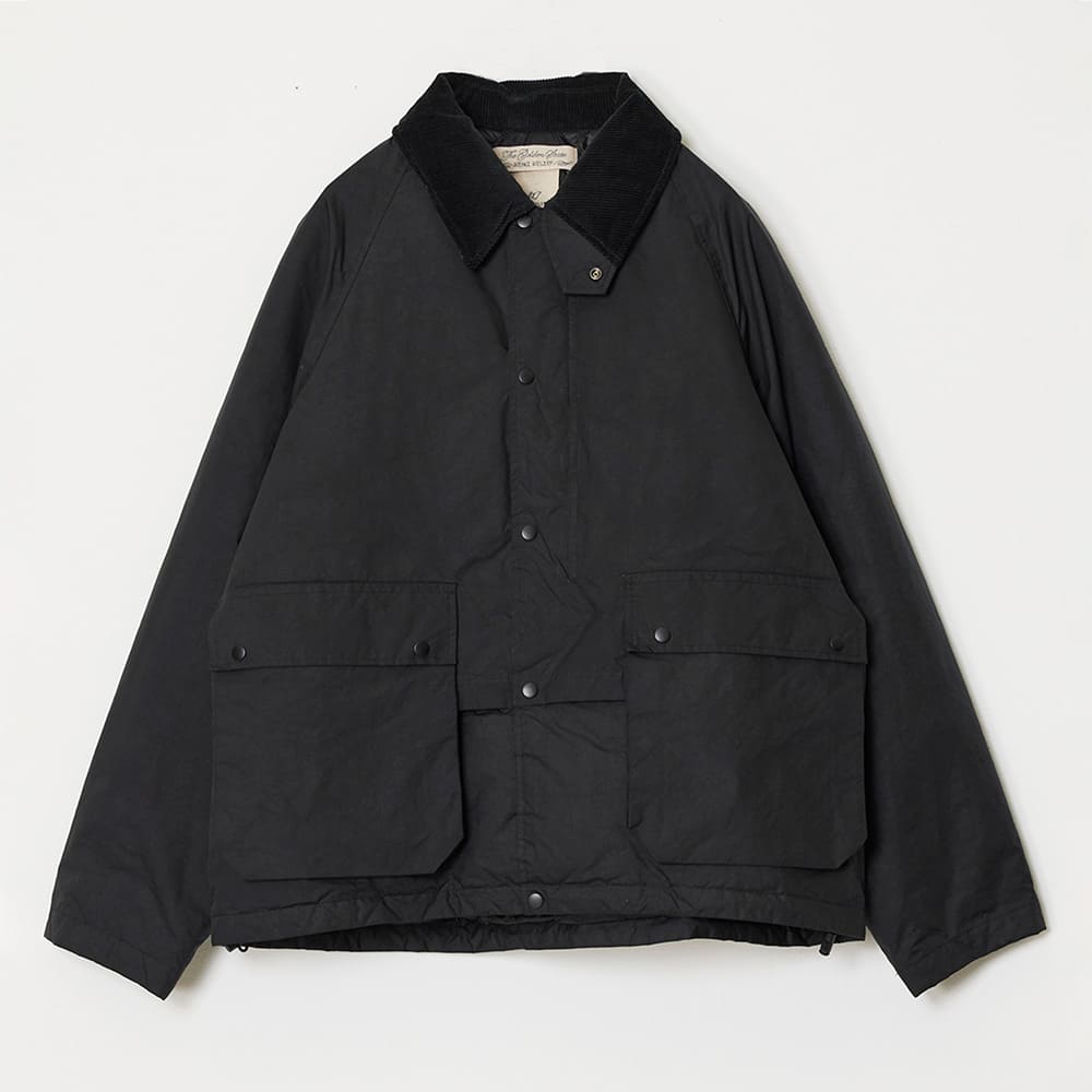 撥⽔コーディングポリエステルハン ティングダウンJKT