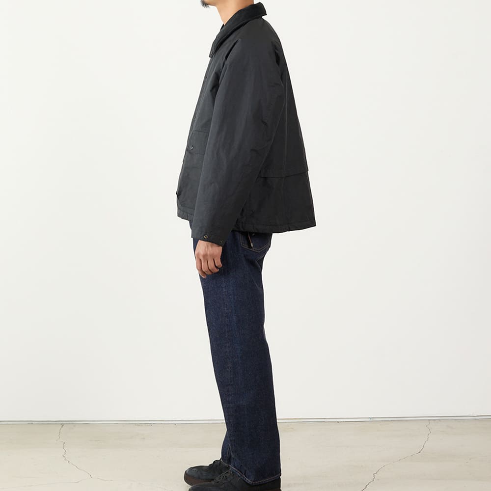 撥⽔コーディングポリエステルハン ティングダウンJKT