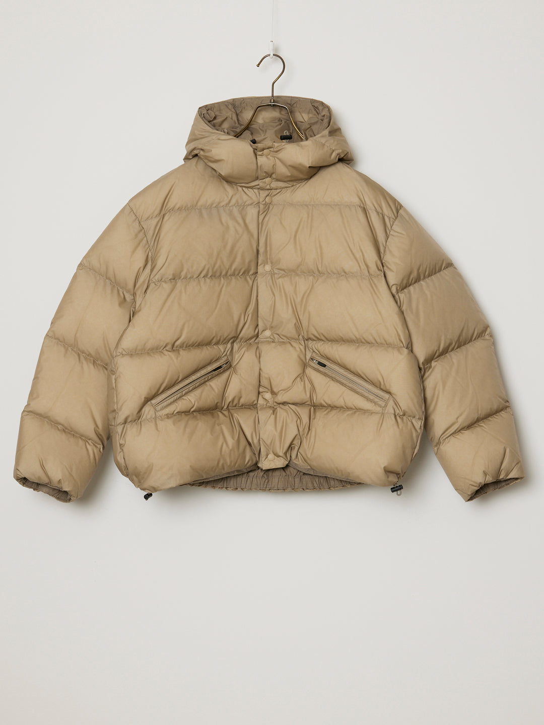 超軽量ナイロンクラシックダウンJKT フーディー