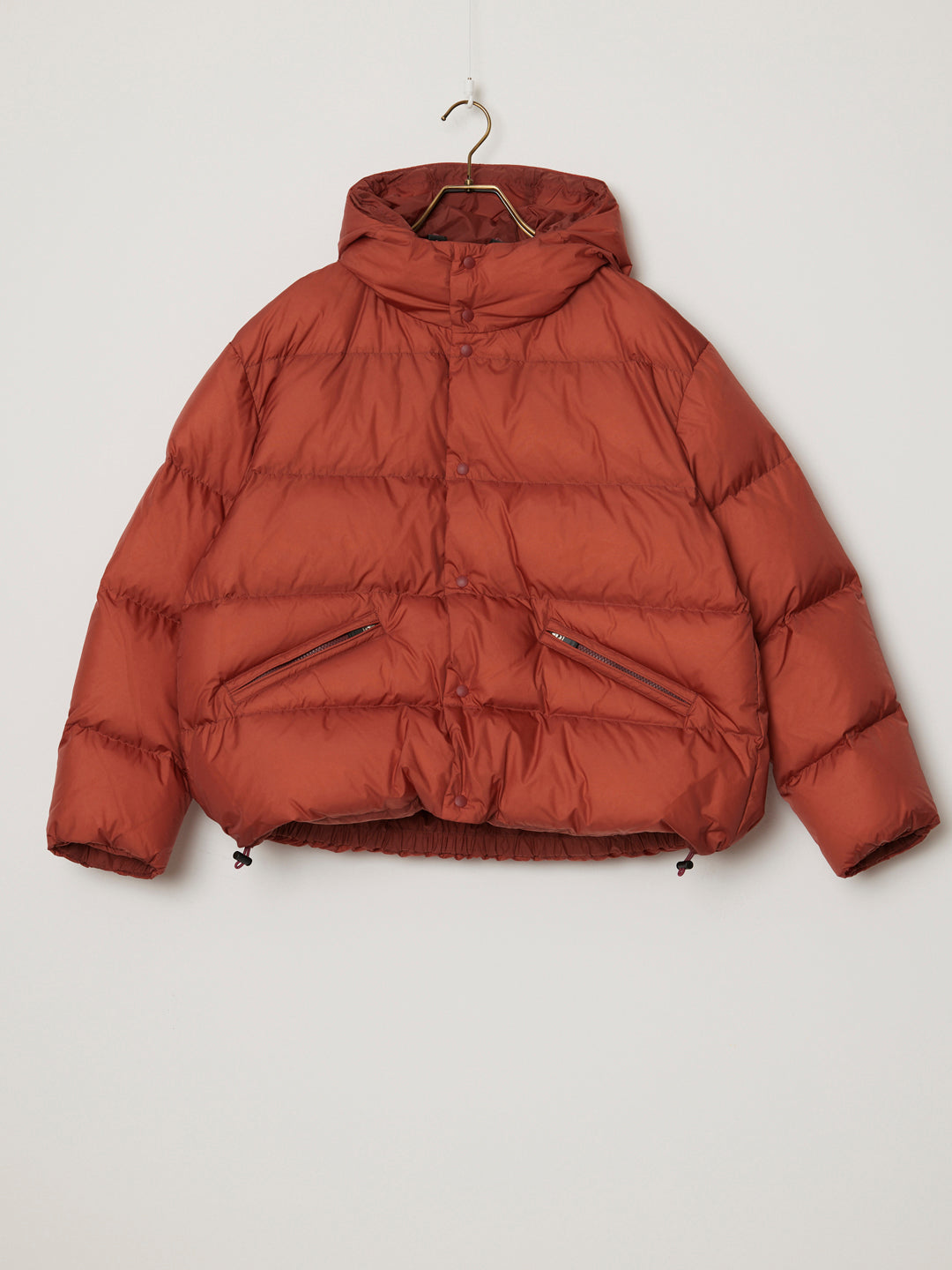 超軽量ナイロンクラシックダウンJKT フーディー