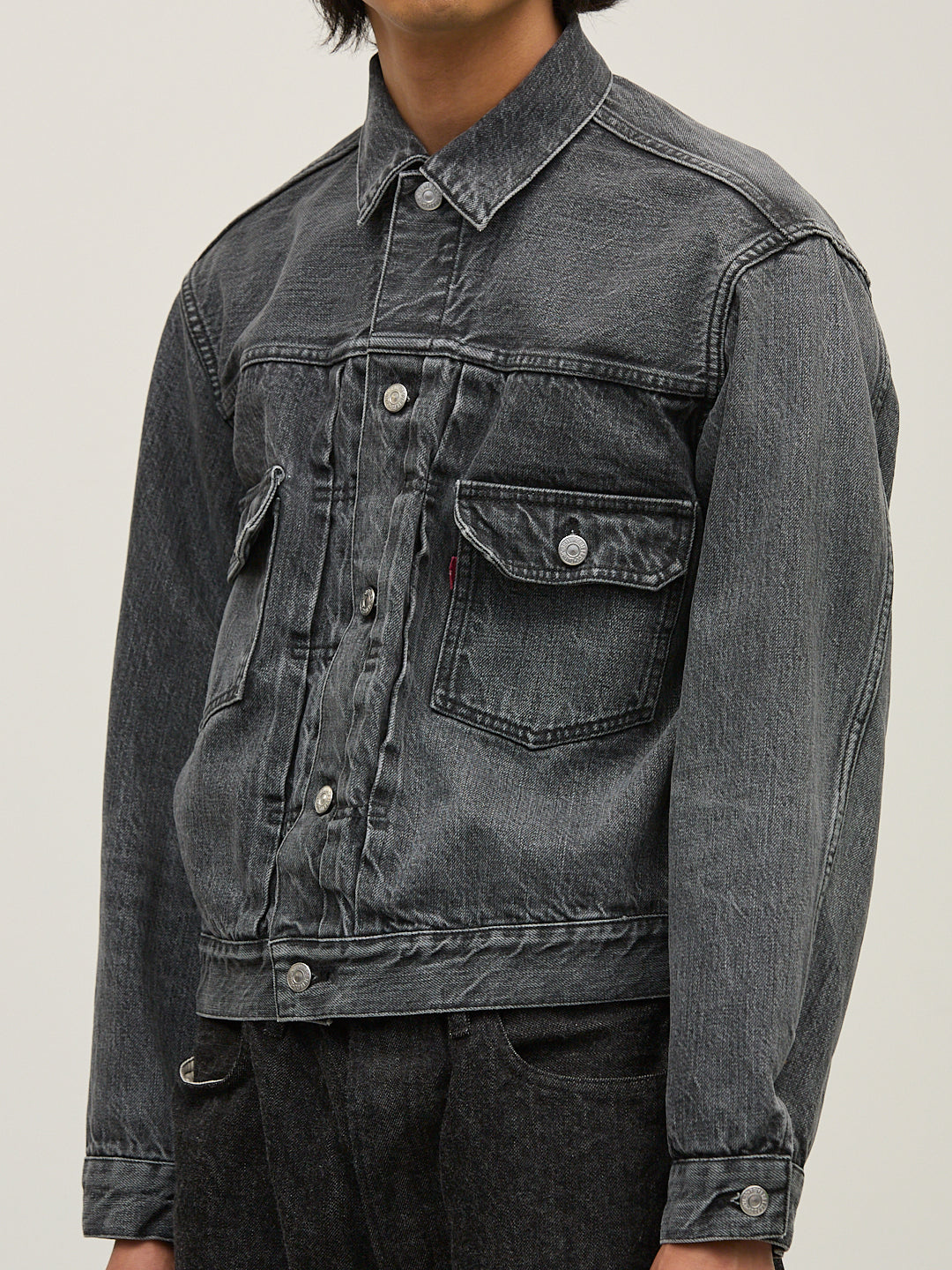 13oz 1954XX DENIM 2nd JKT BLACK（USEDBLACK)