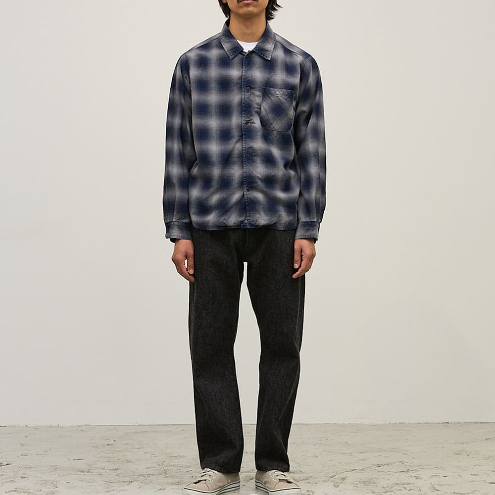 Indigo Ombre Check Shirt