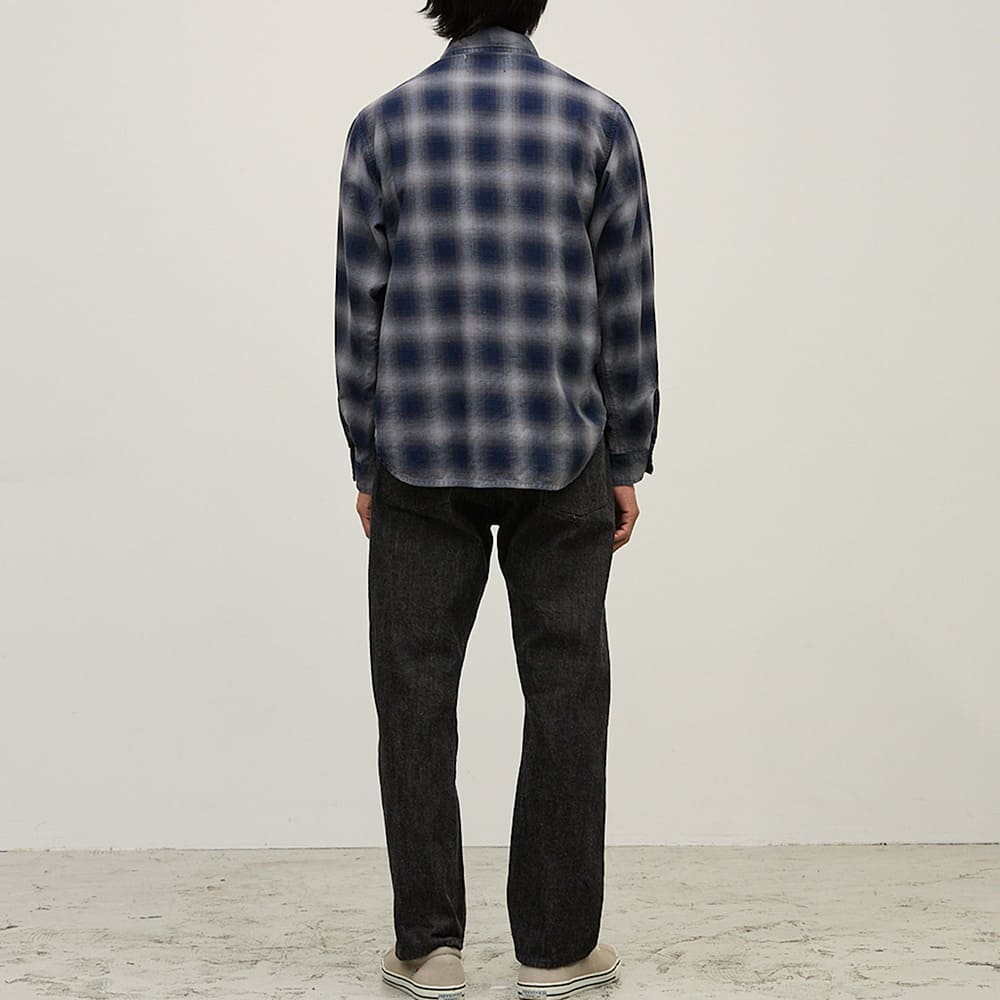 Indigo Ombre Check Shirt