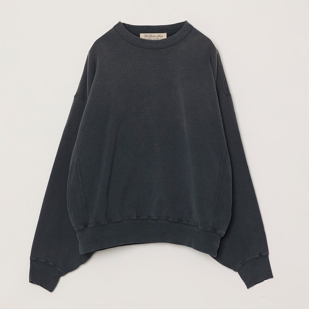 ヴィンテージ裏⽑クルー （無地)