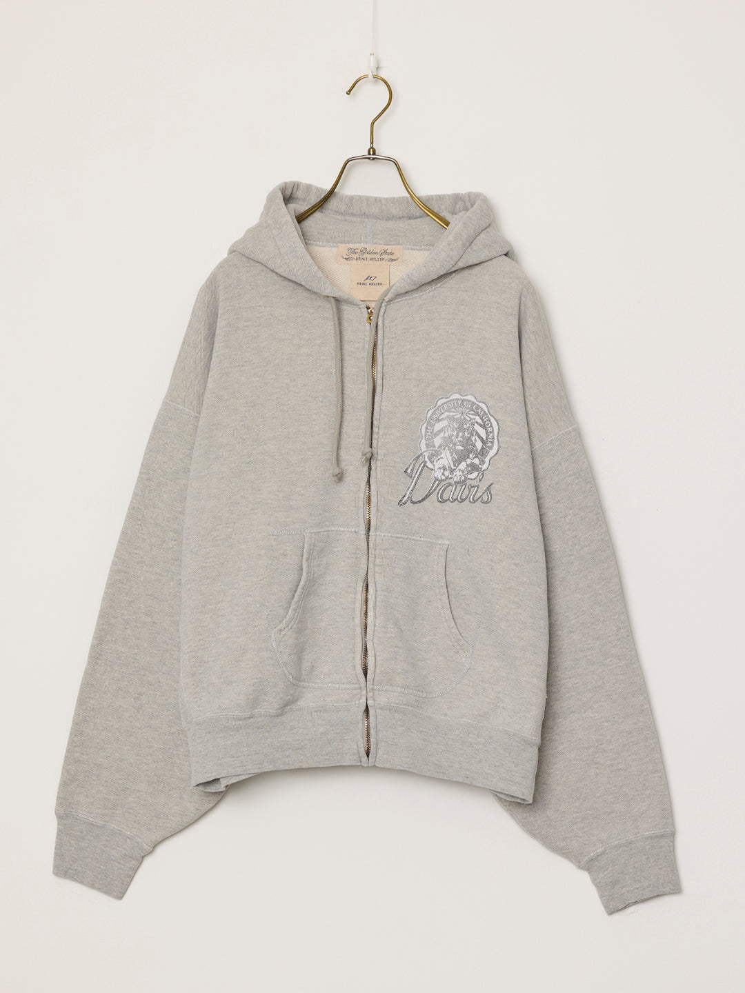 Vintage fleece-lined zip hoodie (Davis)