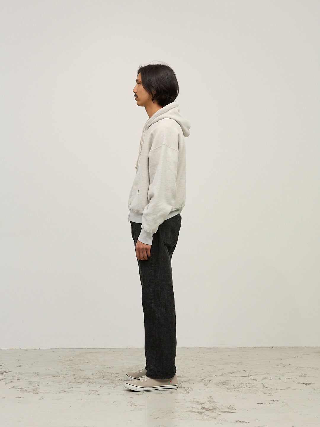 Vintage Fleece-Lined Zip Hoodie (Plain)