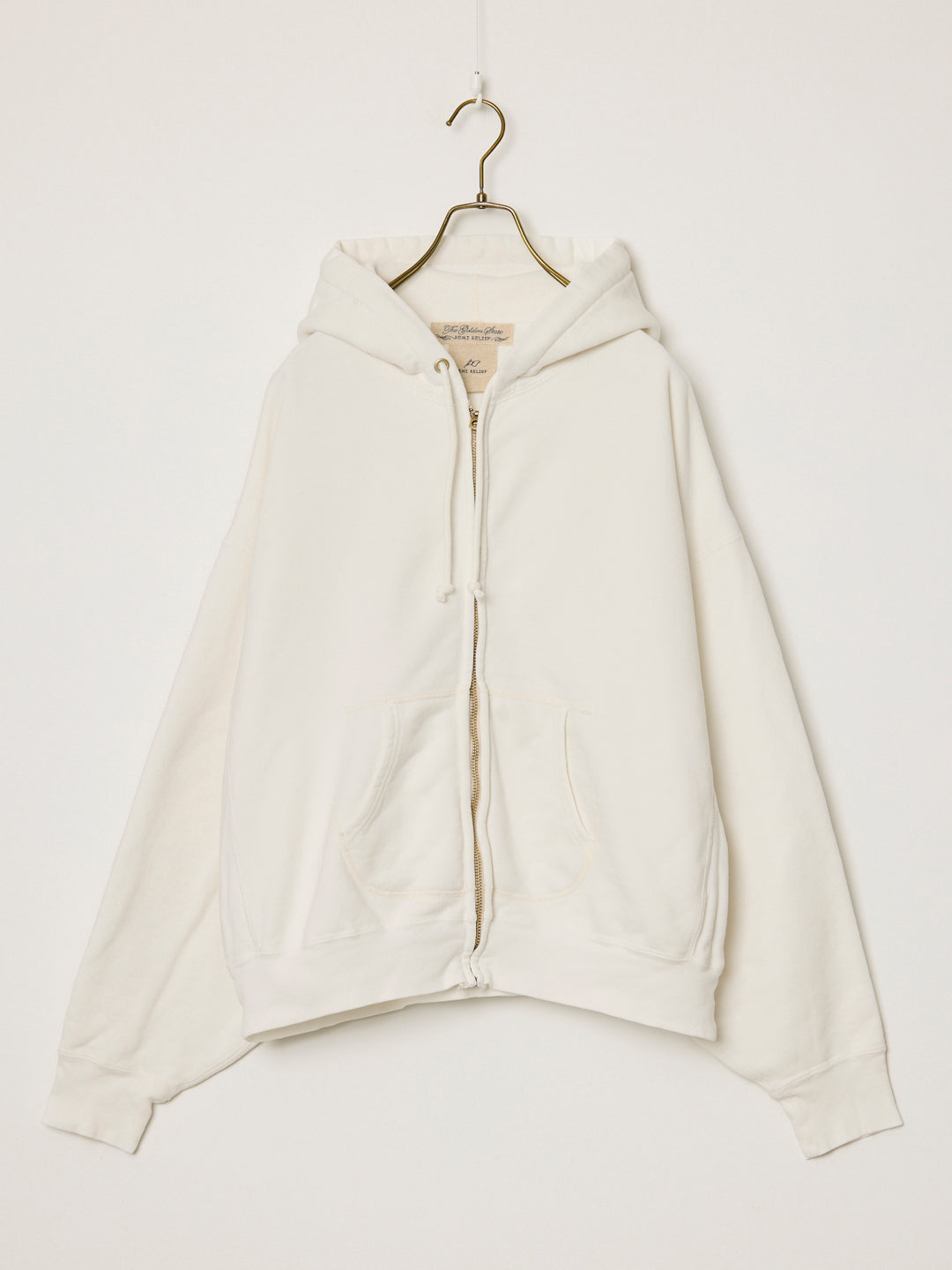 Vintage Fleece-Lined Zip Hoodie (Plain)