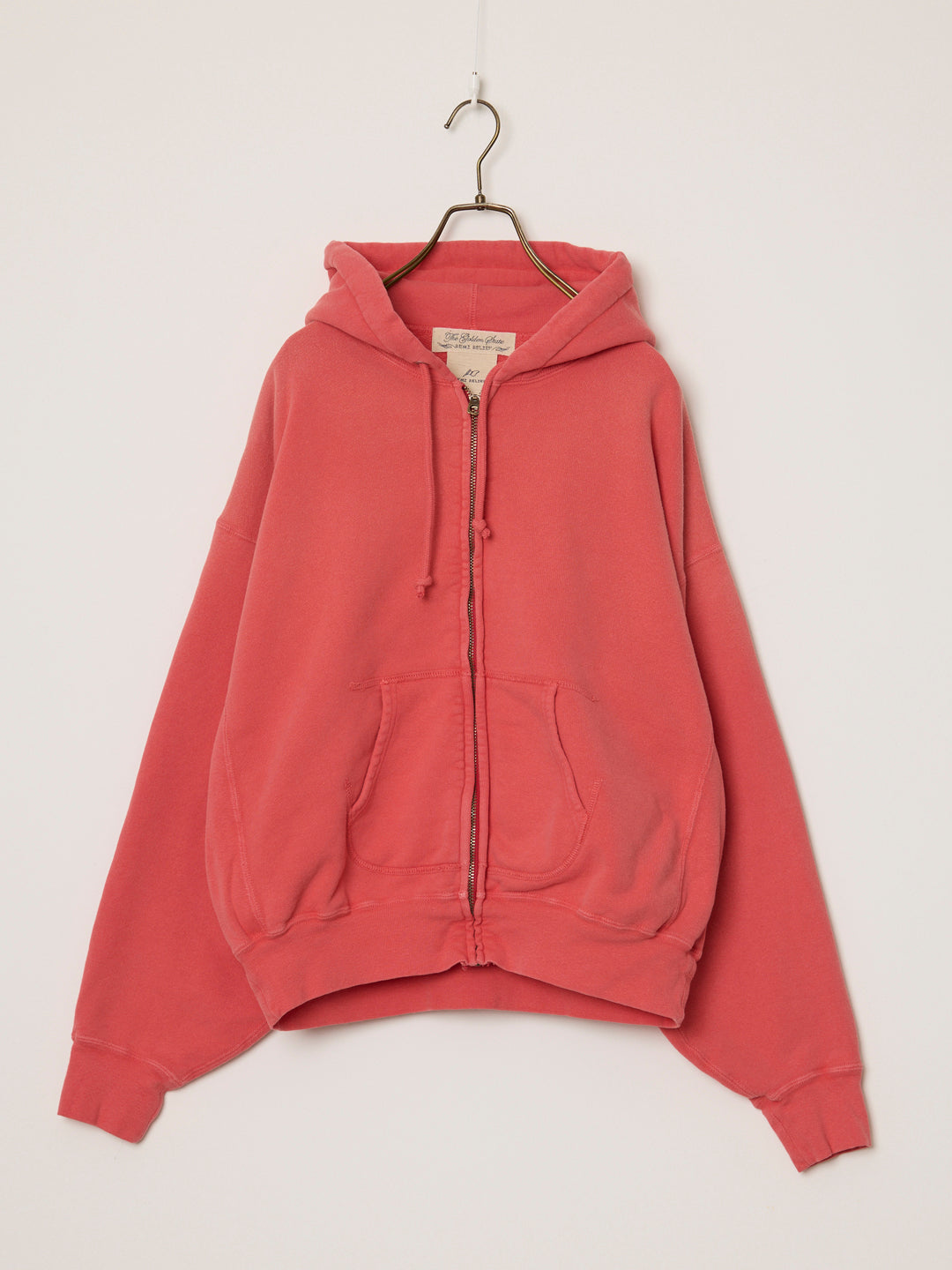 Vintage Fleece-Lined Zip Hoodie (Plain)