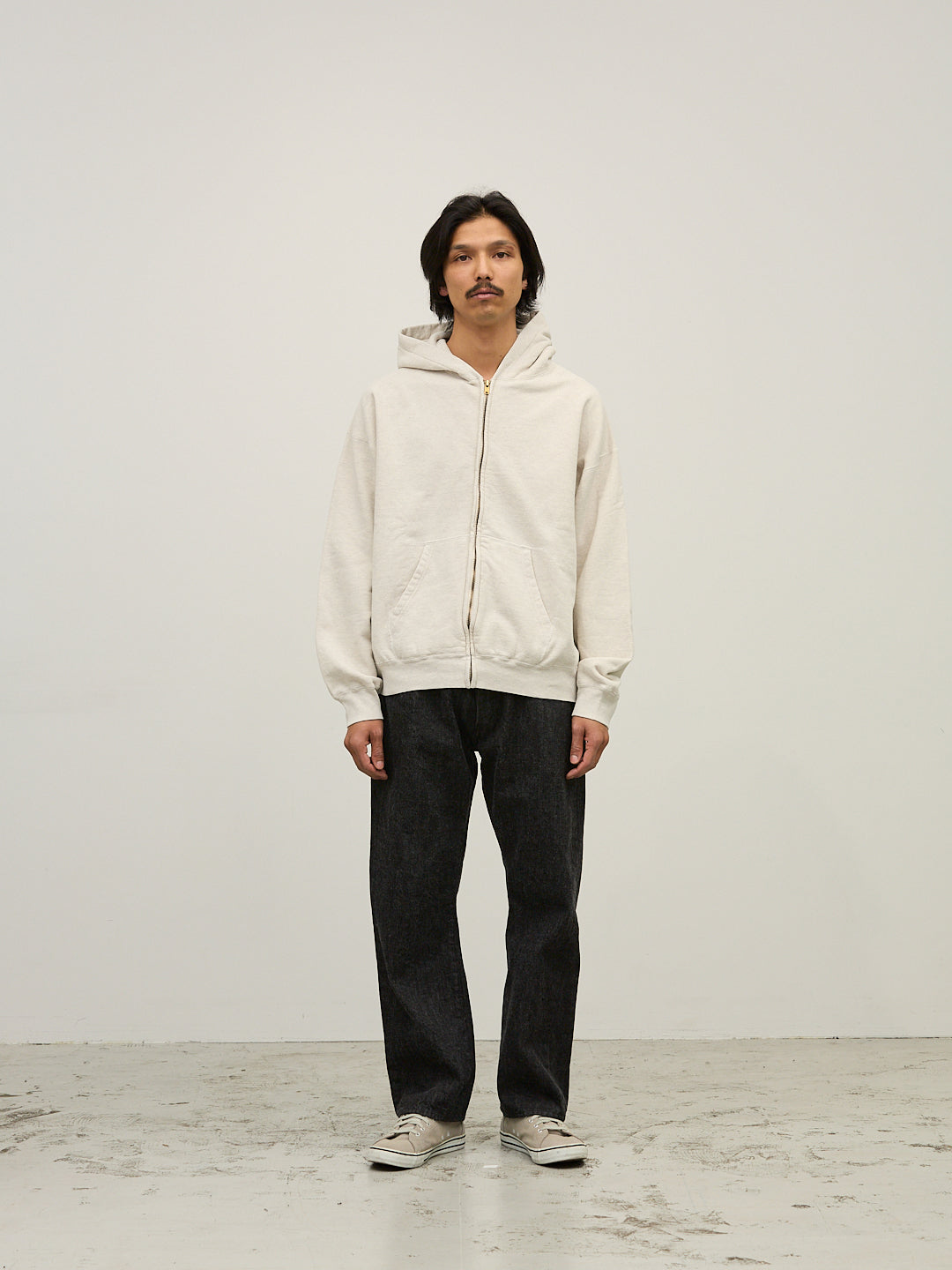 SP加⼯３⾶び裏⽑ZIPパーカ（無地）