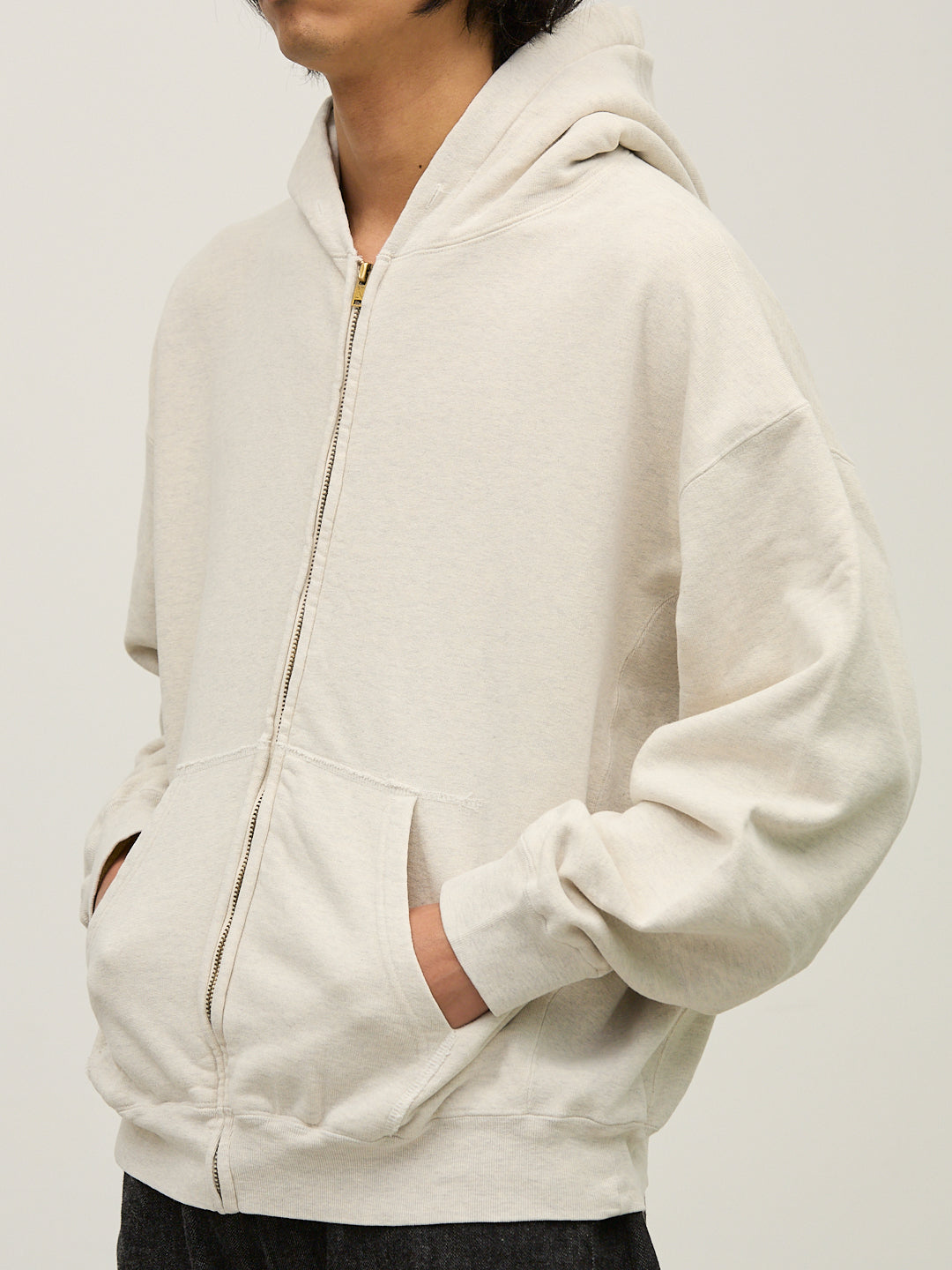 SP加⼯３⾶び裏⽑ZIPパーカ（無地）