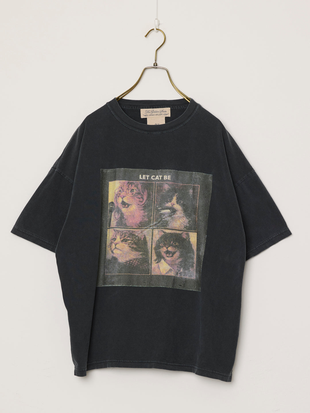 HARD SP加⼯20/天竺BIGサイズT(LET BE CAT)