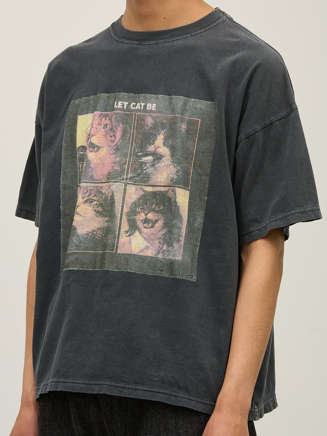 HARD SP加⼯20/天竺BIGサイズT(LET BE CAT)