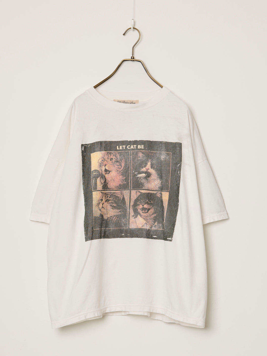 HARD SP加⼯20/天竺BIGサイズT(LET BE CAT)