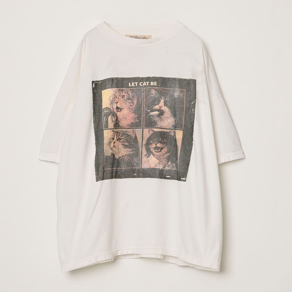 HARD SP加⼯20/天竺BIGサイズT(LET BE CAT )