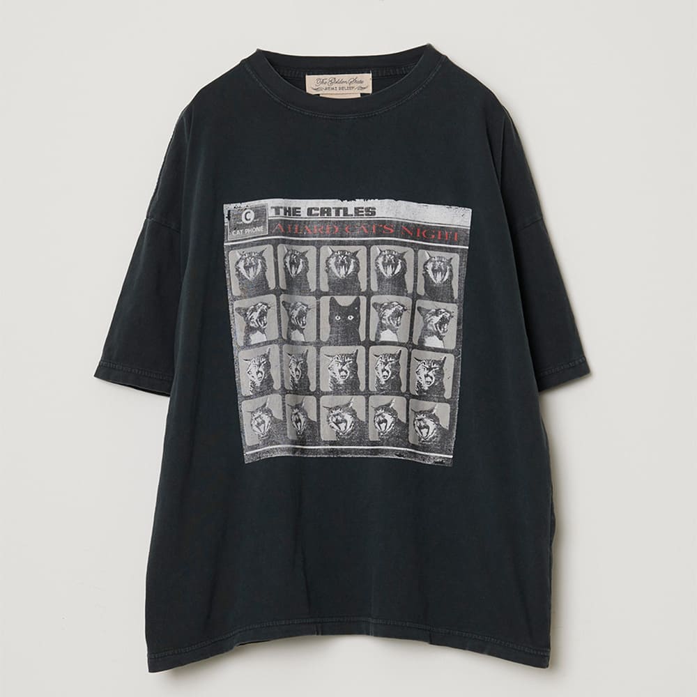 HARD SP加⼯20/天竺BIGサイズT(A HARD CAT'S NIGHT)