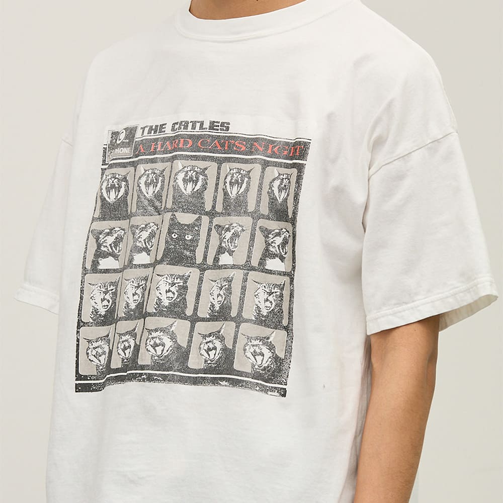 HARD SP加⼯20/天竺BIGサイズT(A HARD CAT'S NIGHT)