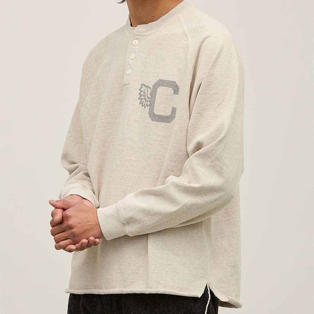 8/天竺ラグランヘンリーロンT(C)