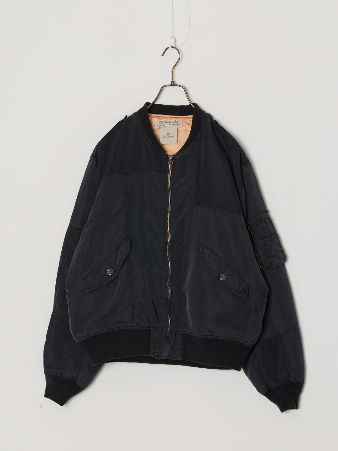 Recycled Nylon Twill Patchwork L2B Flight Jacket