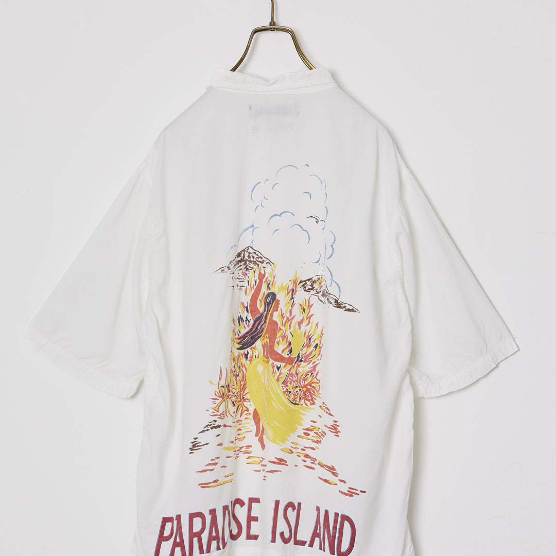 レーヨンアロハ S/Sシャツ(PARADISE ISLAND)