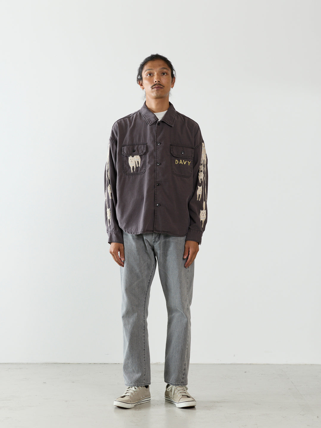 WIDE MILITARY SHIRT(자수: ALASKA)
