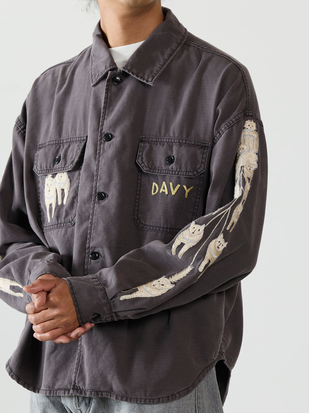 WIDE MILITARY SHIRT(자수: ALASKA)