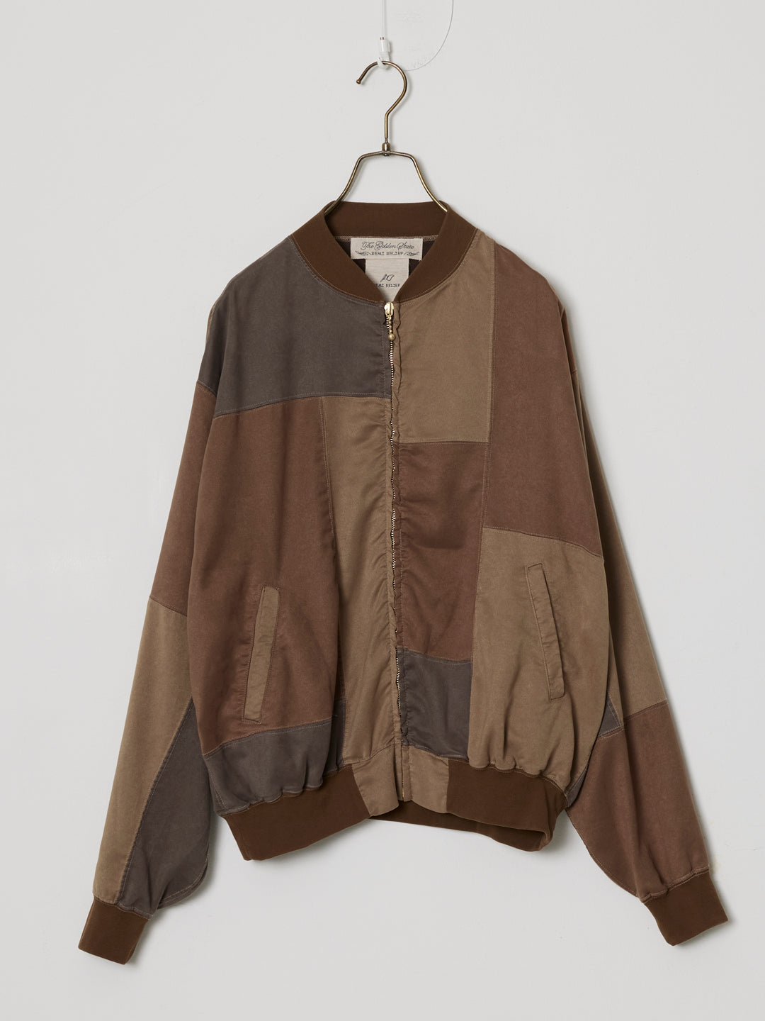 Patchwork Eco Suede Zip Jacket